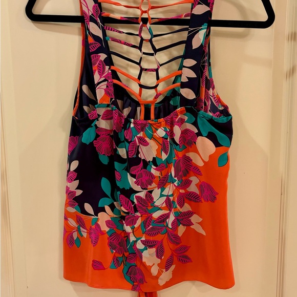 Akiko Tie Front Top in Floral Print, never worn - Picture 3 of 4